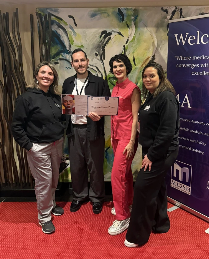 Healthcare professionals attending an advanced aesthetic medicine training workshop
