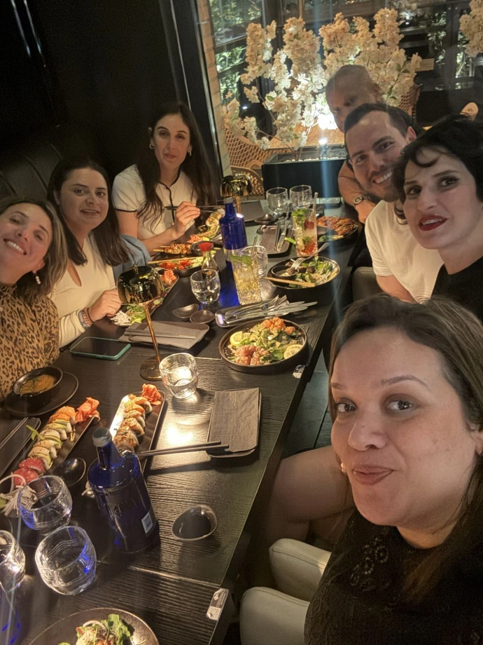 Team dinner for the trainers and attendees 
